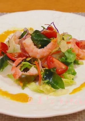 人参ドレッシングの海鮮サラダ-レシピのメイン写真