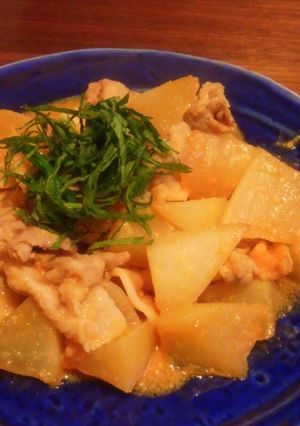 簡単！大根と豚肉のピリ辛味噌煮-レシピのメイン写真