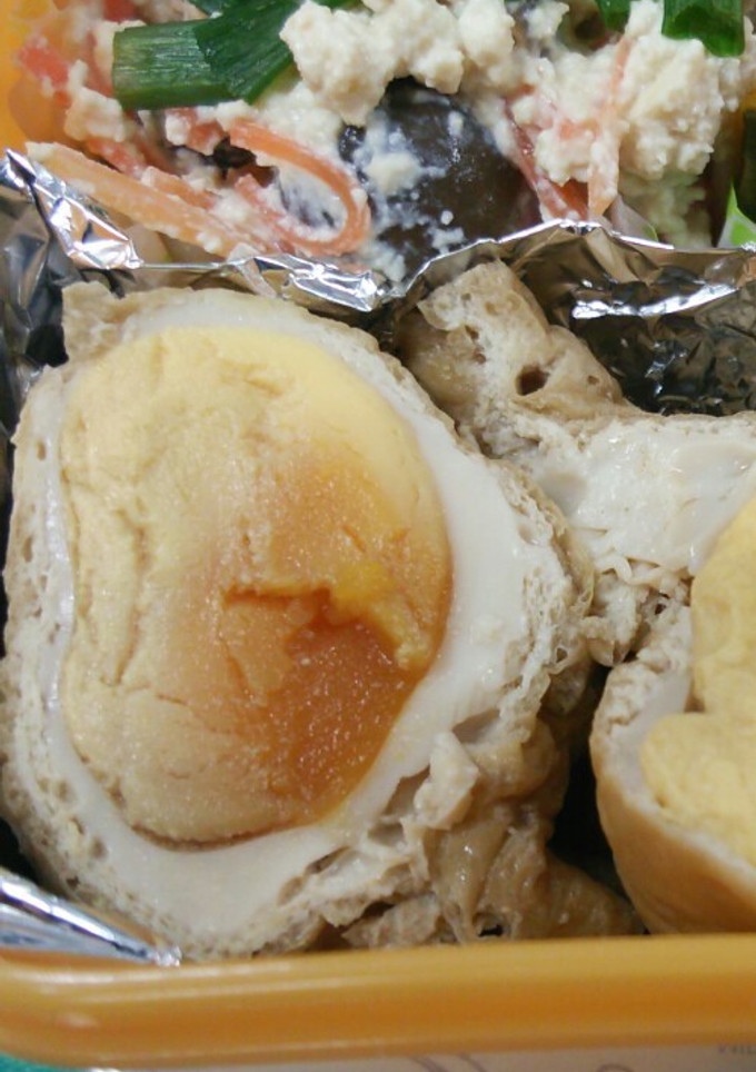 じんわり美味しい☆お揚げの玉子包煮-レシピのメイン写真