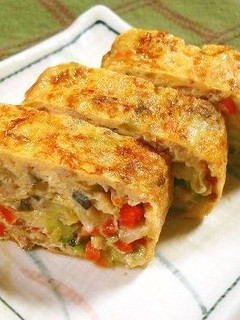 野菜たっぷり!五目玉子焼き-レシピのメイン写真