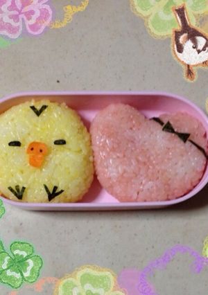 デコふりで簡単キイロイトリキャラ弁デコ弁-レシピのメイン写真
