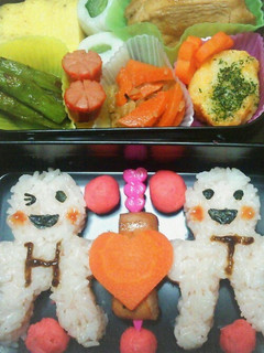 簡単イニシャル弁当♥-レシピのメイン写真