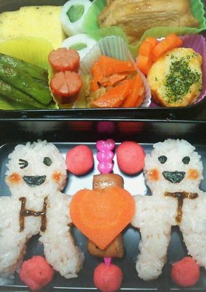 簡単イニシャル弁当♥-レシピのメイン写真