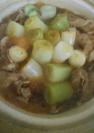 冬の味・長ねぎと豚ばら肉の蒸し煮鍋-レシピのメイン写真