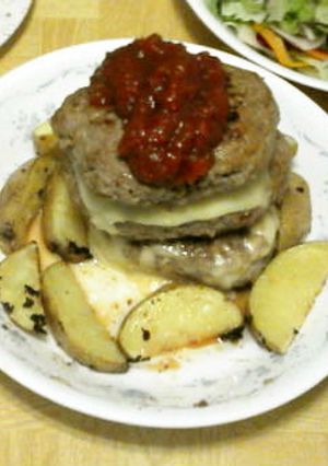 ハンバーグ-レシピのメイン写真