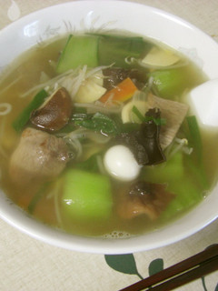 うすあじ・具だくさんの湯麺・みんと風-レシピのメイン写真