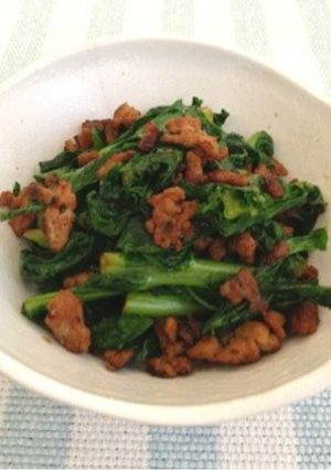 大根葉のひき肉炒め-レシピのメイン写真
