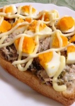 さば缶deトースト 高菜たまご-レシピのメイン写真
