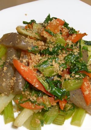 丸ごとセロリのキンピラ-レシピのメイン写真