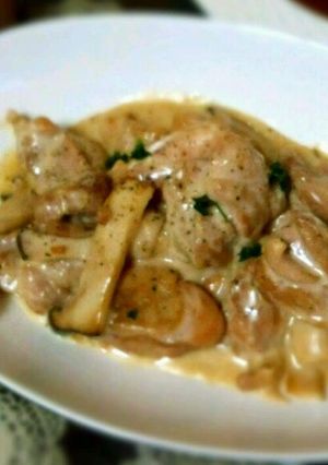 鶏肉とエリンギのクリーム煮-レシピのメイン写真