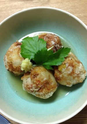 家族に大人気♪もっちりあんかけ海老芋饅頭-レシピのメイン写真