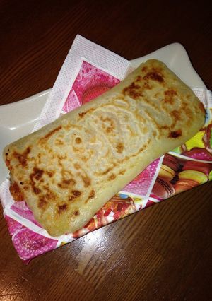 朝食おやつに☆もちもちハムチーズブリトー-レシピのメイン写真