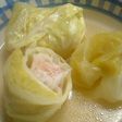シュウマイでロールキャベツ