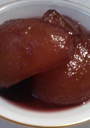 ラフランスのコンポート（洋梨赤ワイン煮）-レシピのメイン写真