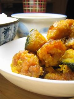 から揚げとかぼちゃの煮物-レシピのメイン写真