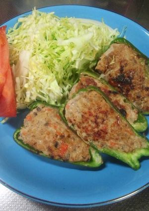 ピーマンの肉詰め-レシピのメイン写真