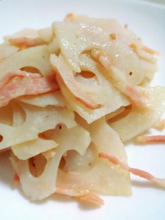 簡単10分!!蓮根とベーコンの塩炒め-レシピのメイン写真