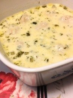 濃厚、チーズと鶏だんごのスープ-レシピのメイン写真