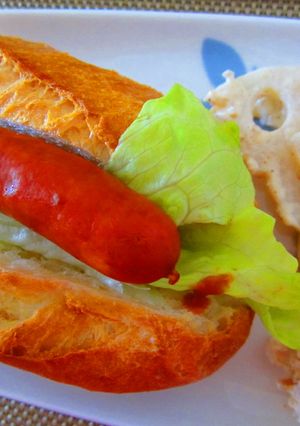 フランスパンでホットドッグ♪-レシピのメイン写真