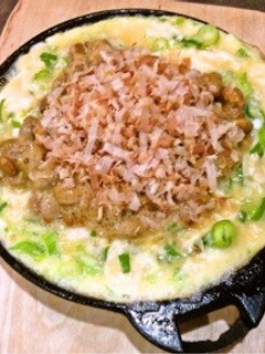 100スキで!トロっとろ納豆オムレツ-レシピのメイン写真