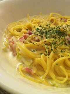 白菜とベーコンのクリームパスタ-レシピのメイン写真