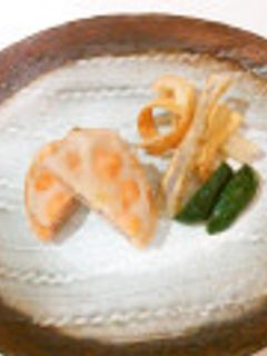 レンコンのえび明太はさみ揚げ-レシピのメイン写真