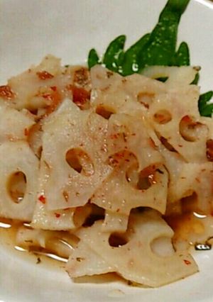 梅かつお　酢蓮根-レシピのメイン写真
