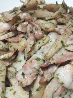 れんこんとごぼうの青のりバター醤油-レシピのメイン写真