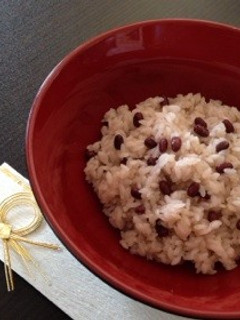 レンジで簡単!白米と切り餅でお赤飯!-レシピのメイン写真