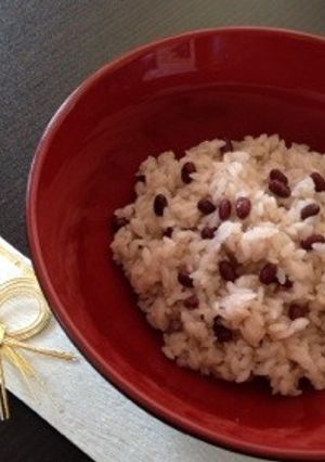 レンジで簡単！白米と切り餅でお赤飯！-レシピのメイン写真