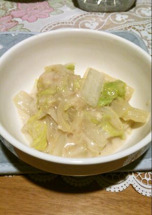 簡単！白菜の和風クリーム煮♡-レシピのメイン写真