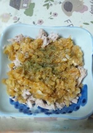 ８月２６日晩飯　【マグロの辛味噌ソース】-レシピのメイン写真