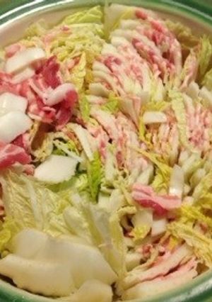 特製タレで白菜と豚バラのミルフィーユ鍋+-レシピのメイン写真