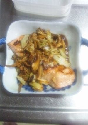 １０月１７日晩飯　【鮭の生姜醤油焼き】-レシピのメイン写真