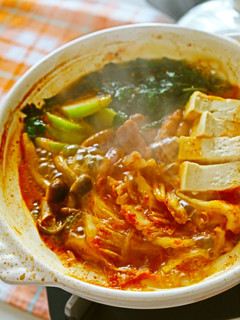 キムチこてっちゃん鍋(김치곱창찌개)。-レシピのメイン写真