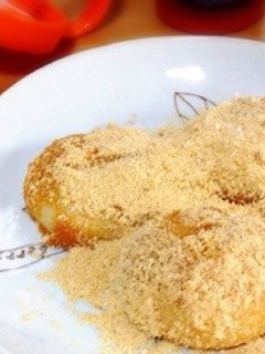 簡単3ステップ★焼き餅のきな粉おはぎ風-レシピのメイン写真