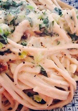 冷凍うどんで簡単アレンジクリーミーうどん-レシピのメイン写真