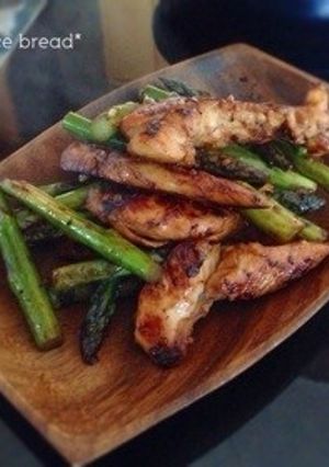 ささみとアスパラの醤油麹炒め-レシピのメイン写真