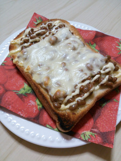 大好き♡納豆トースト-レシピのメイン写真