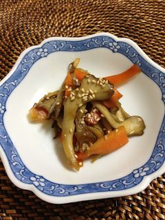 にんじんとまいたけのきんぴら-レシピのメイン写真