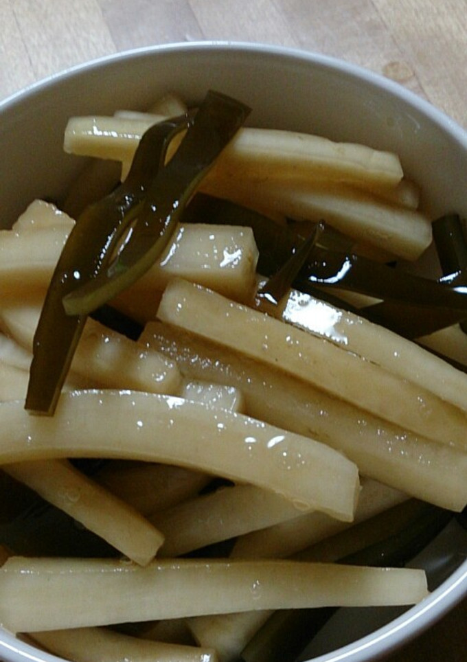 大根の皮と昆布のポン酢漬け-レシピのメイン写真