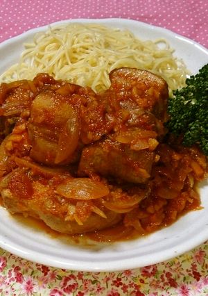 激ウマ！柔らか～豚肉のトマトソース煮込み-レシピのメイン写真