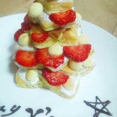 รูปของ 簡単!!幼児用クリスマスツリーケーキ
