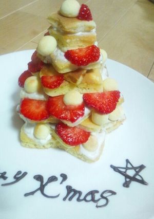 簡単!!幼児用クリスマスツリーケーキ-レシピのメイン写真