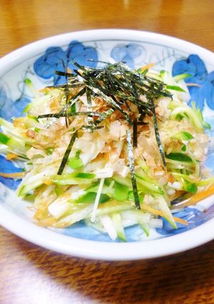 長芋のきざみ山葵ドレッシングサラダ-レシピのメイン写真