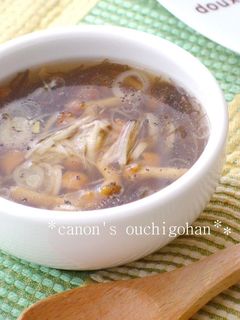 もずくとなめこのとろとろスープ-レシピのメイン写真