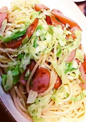 ウインナーとキャベツのペペロンチーノ★-レシピのメイン写真