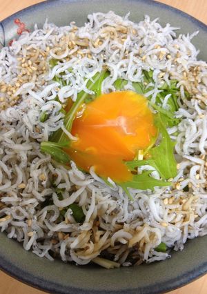 水菜シャキシャキしらす丼！-レシピのメイン写真