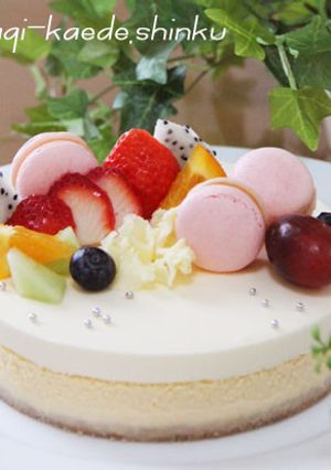 レア＆ニューヨーク2層のチーズケーキ-レシピのメイン写真
