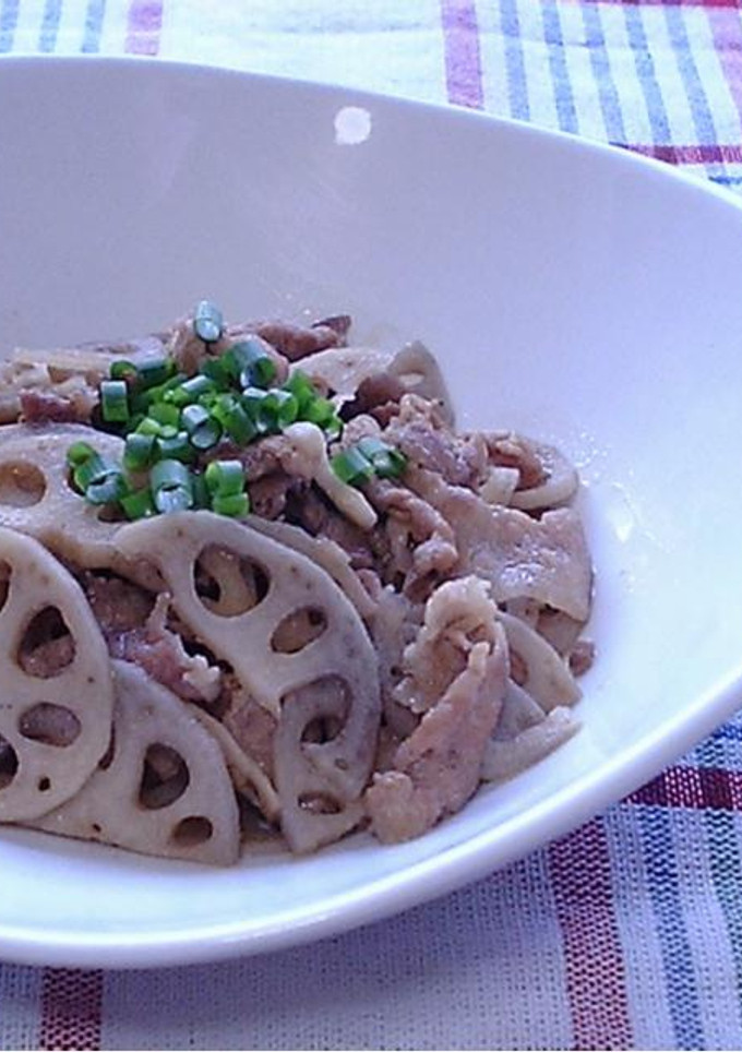 れんこんと豚肉のしゃきしゃき炒め-レシピのメイン写真